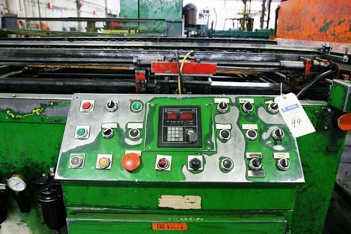 72 x .135 RED BUD Feed & Shear For A Cut-To-Length Line, 144 Runout