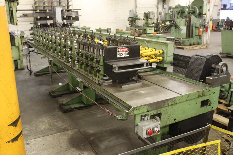 30-Stand DREISTERN Rafted Roll Former, 1-1/2 Spdl, 12 RS, U-Joint Drive, 15 HP