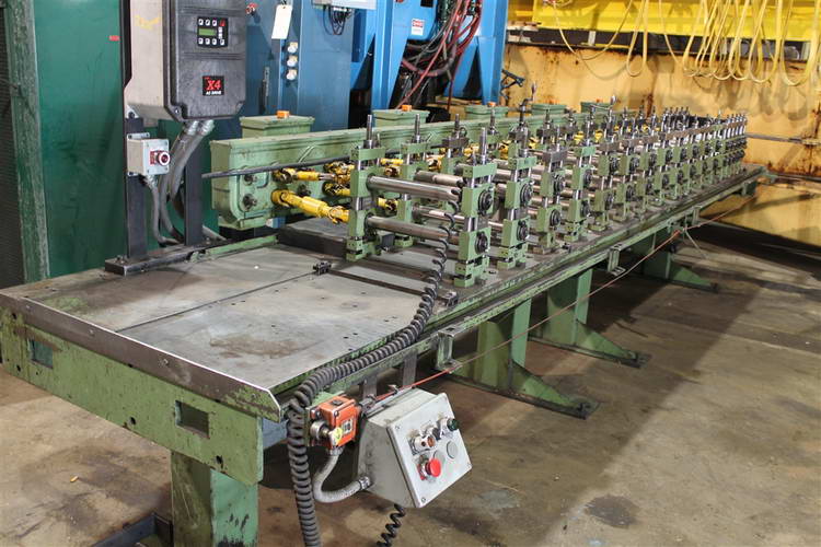 30-Stand DREISTERN Rafted Roll Former, 1-1/2 Spdl, 12 RS, U-Joint Drive, 15 HP