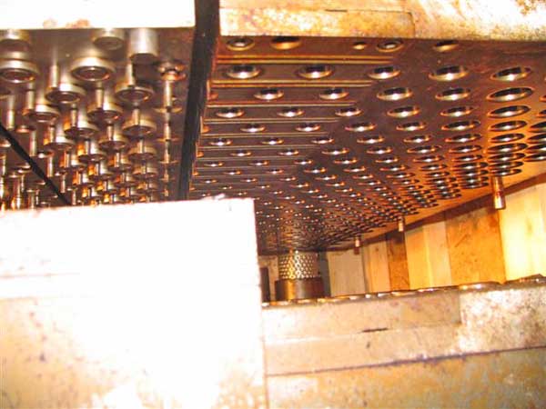 FIN DIE, 1/2 x 1.25 x 1.25 BURR OAK, Staggered 30 Row w/Waffle & Ripple Edge