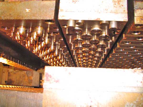 FIN DIE, 1/2 x 1.25 x 1.25 BURR OAK, Staggered 30 Row w/Waffle & Ripple Edge