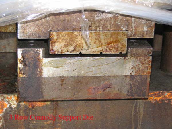 FIN DIE, 1/2 x 1.25 x 1.25 BURR OAK, Staggered 30 Row w/Waffle & Ripple Edge