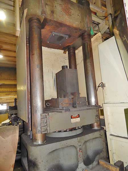 500 Ton Upacting Hydraulic Press, 24 Str, 51 Dylt, 30 x 30 Bed, 20 HP