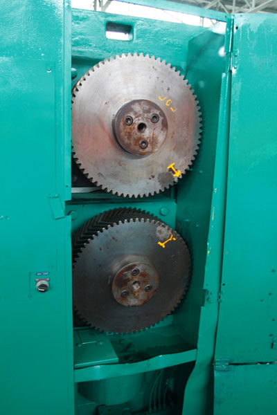 MEMCO 100 2-Roll Embosser, 30 W x 17 Dia Roll, Entry Sheet Feed, Edge Guides