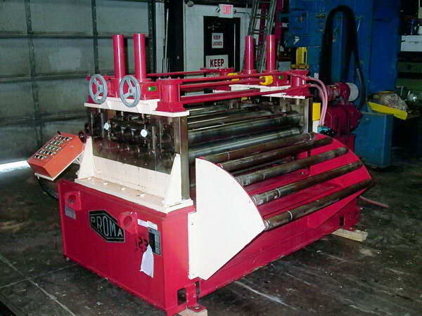 .090 x 50 PROMA 7-Roll Straightener, Entry/Exit Pinch, Cascade Rolls, 15 HP