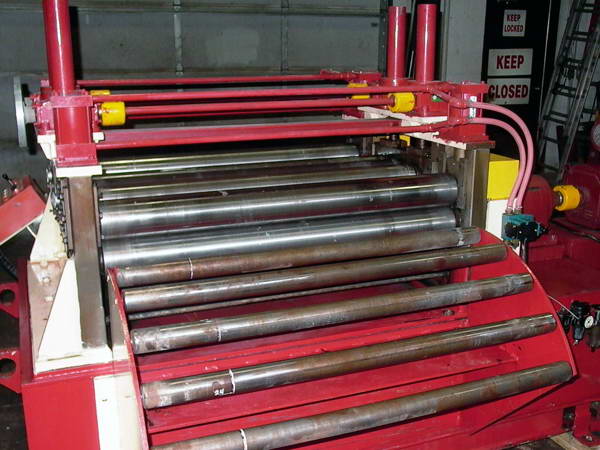 .090 x 50 PROMA 7-Roll Straightener, Entry/Exit Pinch, Cascade Rolls, 15 HP