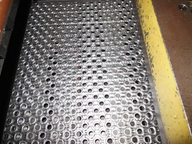 FIN DIE, BURR OAK, .375 x 1 x .625 Pattern, 8 to 20 Fins/Inch, 30 Row Ribbon Die