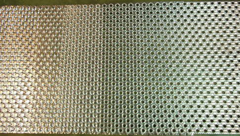 FIN DIE, BURR OAK, .375 x 1 x .625 Pattern, 8 to 20 Fins/Inch, 30 Row Ribbon Die