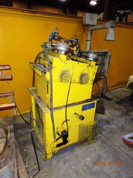 .160 x 12 REGAL 7-Roll Powered Stock Straightener, Air Lift Entry, Exit Pinch