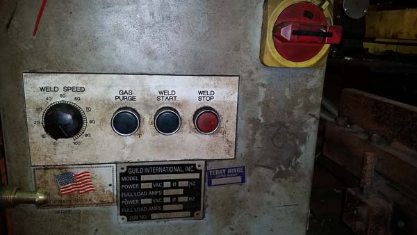 10 x .135 GUILD Shear End Welder, Miller Econo Tig