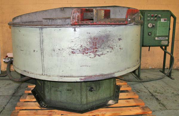 25 CuFt HUDSON Vibratory Finisher, 80 OD, Urethane Lined, 10 HP