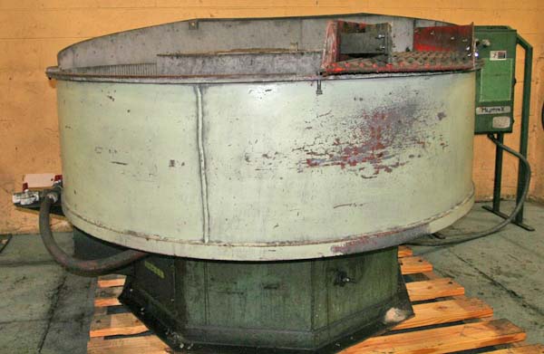 25 CuFt HUDSON Vibratory Finisher, 80 OD, Urethane Lined, 10 HP