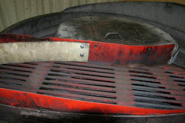 25 CuFt HUDSON Vibratory Finisher, 80 OD, Urethane Lined, 10 HP