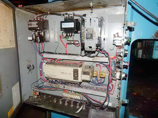 55 Ton HEIM Gap Frame Press, 6 Str, 15-1/2 SH, 4 Adj, 28 x 18 Bed, 60 SPM