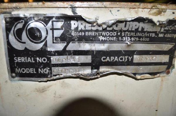 6000 Lb. COE MODEL CPCC 6018 COIL CRADLE