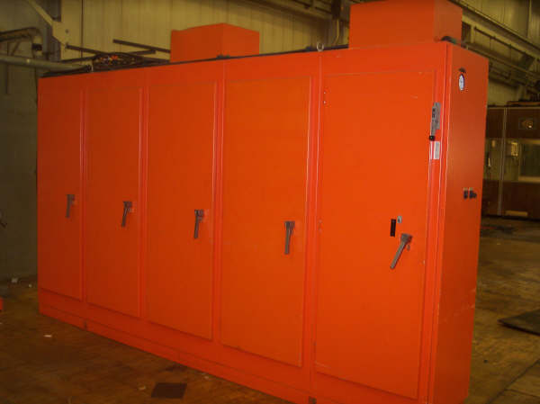 36 x 47 cc M & M HF450TT/25 CNC Spinning Lathe, 0 to 1000 RPM, 107 HP Z-Axis