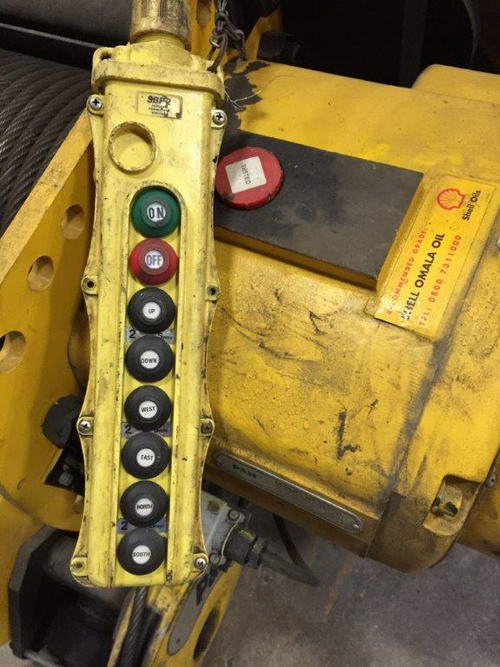 10 Ton P & H Under Running Bridge Crane, 26'5-1/2 Span, 30' Lift, Pendant