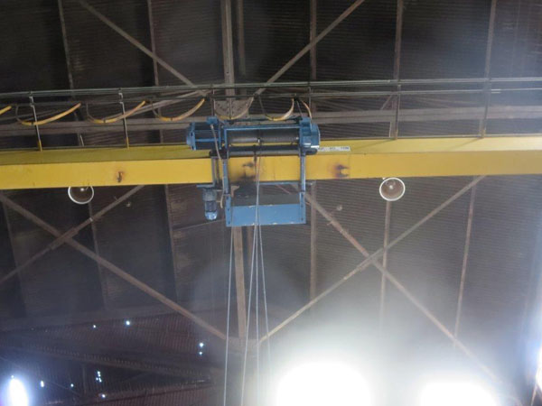 10 Ton ACECO Overhead Head Bridge Crane, 35'6 Span, 29' Lift, Pendant Control