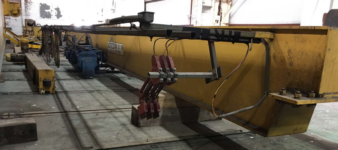 10 Ton ACECO Overhead Head Bridge Crane, 35'6 Span, 29' Lift, Pendant Control