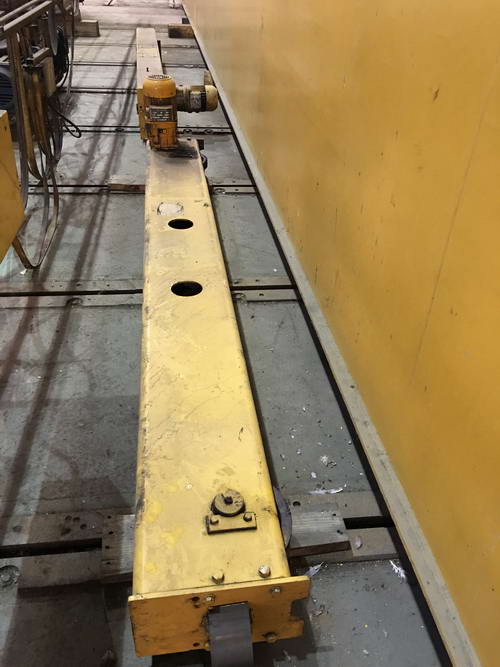 10 Ton ACECO Overhead Head Bridge Crane, 35'6 Span, 29' Lift, Pendant Control