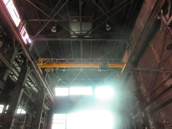 10 Ton KONE Overhead Bridge Crane, 35'6 Span, 29' Lift, Radio Control, 2009