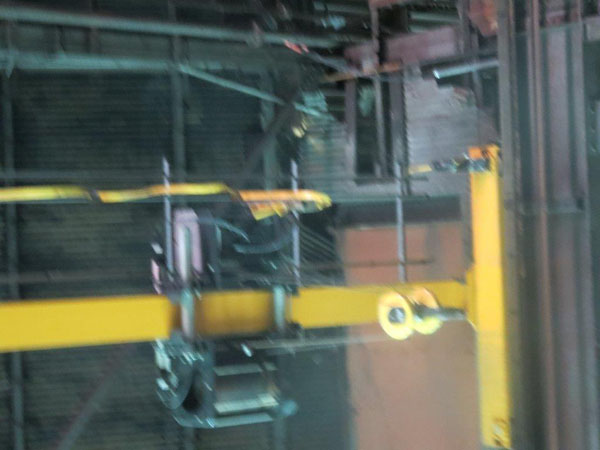 10 Ton KONE Overhead Bridge Crane, 35'6 Span, 29' Lift, Radio Control, 2009