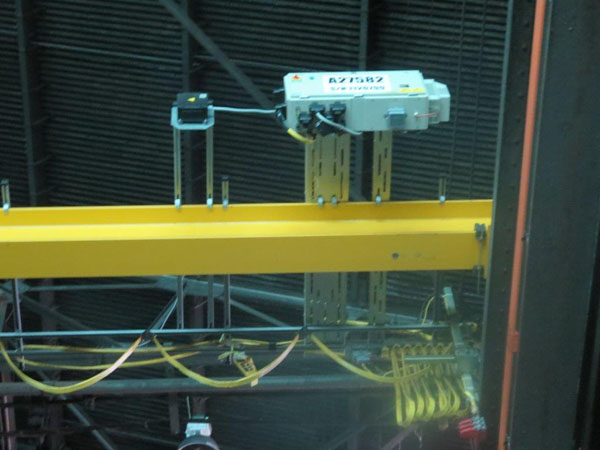 10 Ton KONE Overhead Bridge Crane, 35'6 Span, 29' Lift, Radio Control, 2009