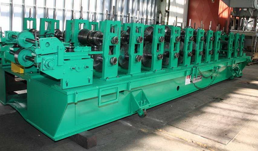 22-Stand BRADBURY Side-By-See Cee / Zee Purlin Roll Former, 3-1/2 Spdl, 24 RS