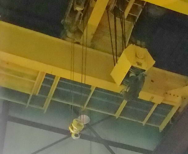 100 / 10 Ton WAZEE Overhead Bridge Crane, 39' Span, 46' Lift