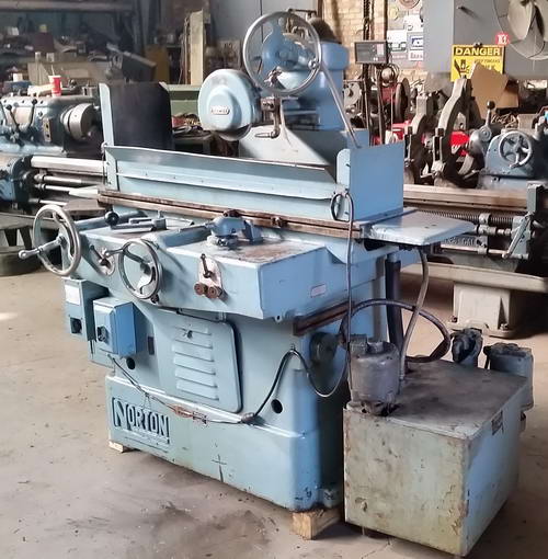 8 x 24 NORTON Horizontal Reciprocating Surface Grinder, 2-Axis Feed, 2 HP