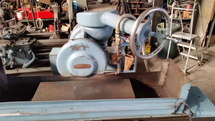 8 x 24 NORTON Horizontal Reciprocating Surface Grinder, 2-Axis Feed, 2 HP
