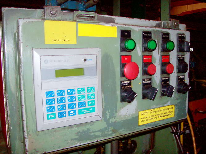 2 MODERN 2K Cut-Off, 39 Pass Line, AB Controls With PLC, 20' Feed, 7.5 HP