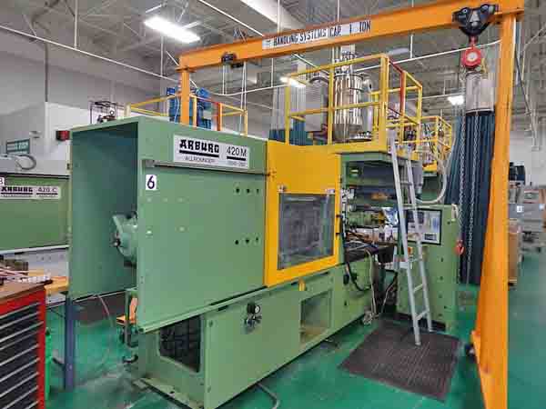 112 Ton ARBURG 2-Shot Injection Molding Machine, 22.4 Platen, 6.8 Ejector Str