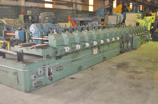 18-Stand BRADBURY Roll Former, 2-1/2 Spdl, 36 RS, 20 Horiz, 5.5 - 9 Vert