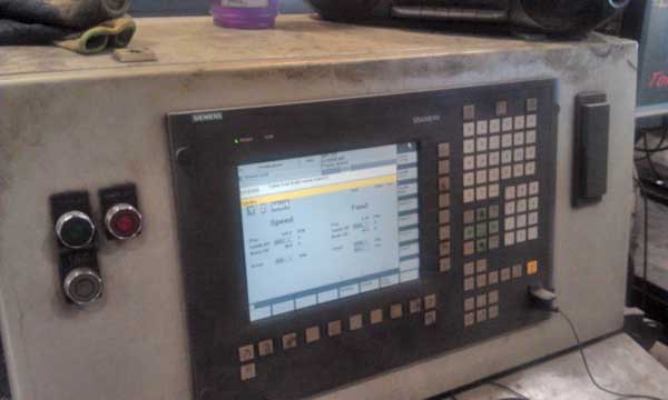 PEDDINGHAUS 9-Spindle CNC Beam Drill Line, 50 W Beam, 24 H Flange, Siemens CNC