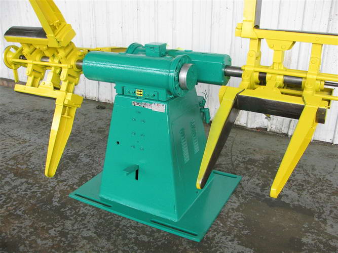 2,500 Lb COOPER WEYMOUTH Double End Uncoiler, 18 to 23 ID, 60 OD, 12 Width