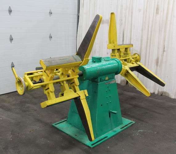 2,500 Lb COOPER WEYMOUTH Double End Uncoiler, 18 to 23 ID, 60 OD, 12 Width