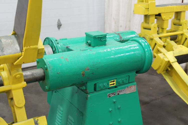 2,500 Lb COOPER WEYMOUTH Double End Uncoiler, 18 to 23 ID, 60 OD, 12 Width