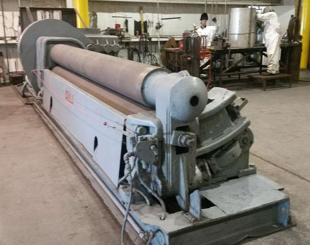 12' x 1/2 WEBB 9L Initial Pinch Plate Roll, Air Drop End, 25 HP