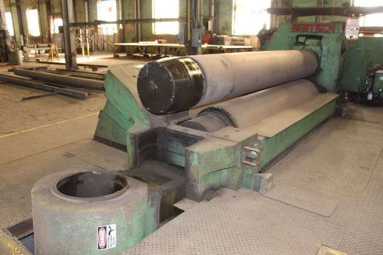 10' x 2 BERTSCH 24 Initial Pinch Plate Roll, 50 HP Aux, 100 HP Main