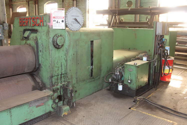 10' x 2 BERTSCH 24 Initial Pinch Plate Roll, 50 HP Aux, 100 HP Main