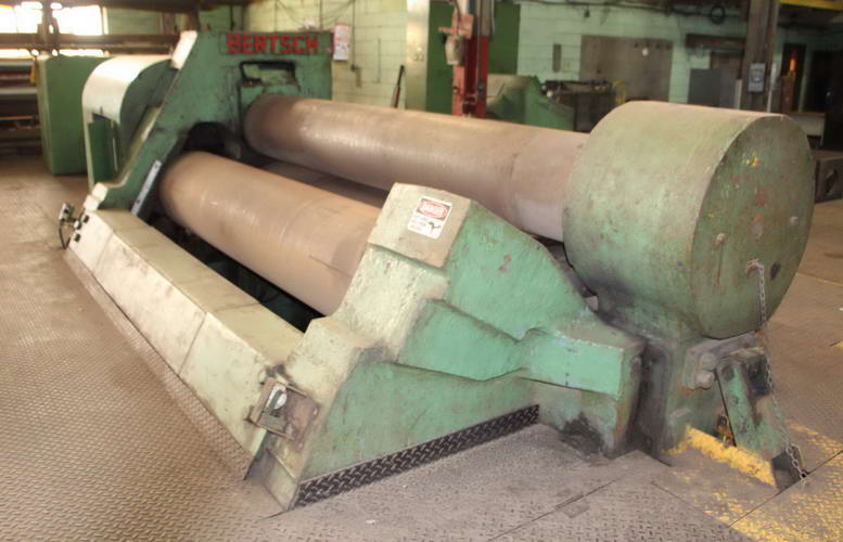 10' x 2 BERTSCH 24 Initial Pinch Plate Roll, 50 HP Aux, 100 HP Main