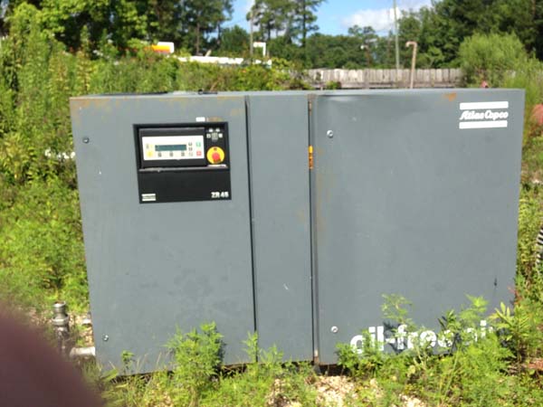 300 CFM @ 125 PSI ATLAS COPCO ZR45 Rotary Screw Air Compressor, 60 HP