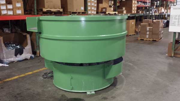 20 CuFt ROTO-FINISH Vibratory Finisher, 78 OA Dia, (17) Channel, 10 HP