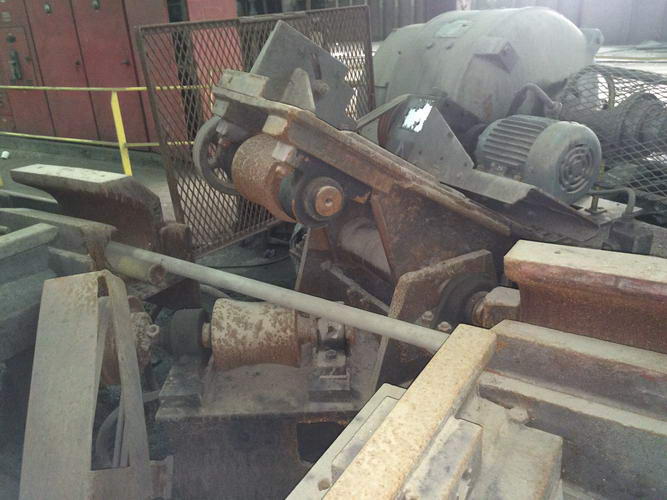 1-3/4 SUTTON 2-Roll Rotary Straightener, 60' Entry and Exit Handling Tables