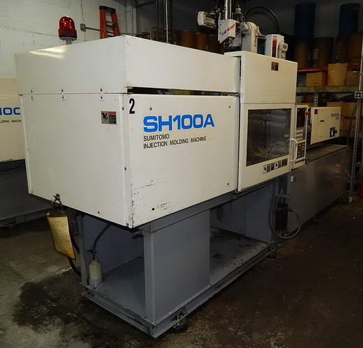110 Ton SUMITOMO MODEL SH100A INJECTION MOLDING MACHINE, 1997