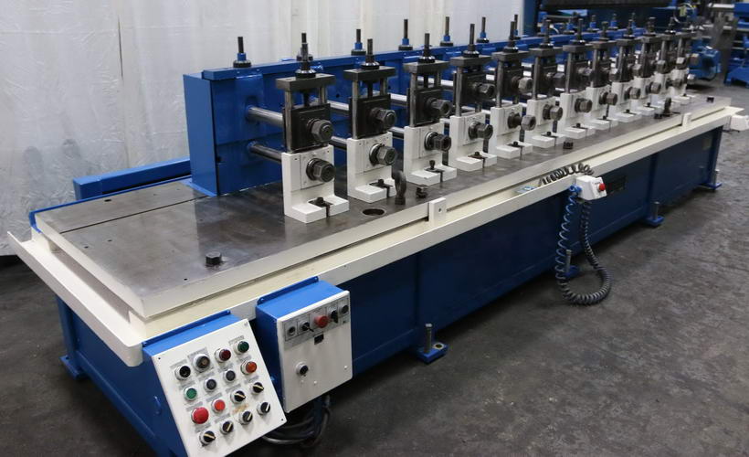 12-Stand CONTOUR Rafted Roll Former, 2 Spdl, 12 RS, 5 - 7 Vert, 20 HP