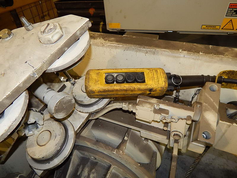 7-1/2 Ton CHESTER Sgl Girder Wire Rope Powered Trolley & Hoist, Low Head Room