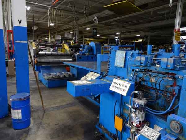 60 x .075 x 20,000 Lb CINCINNATI Cut-To-Length Line, 12' Stacker