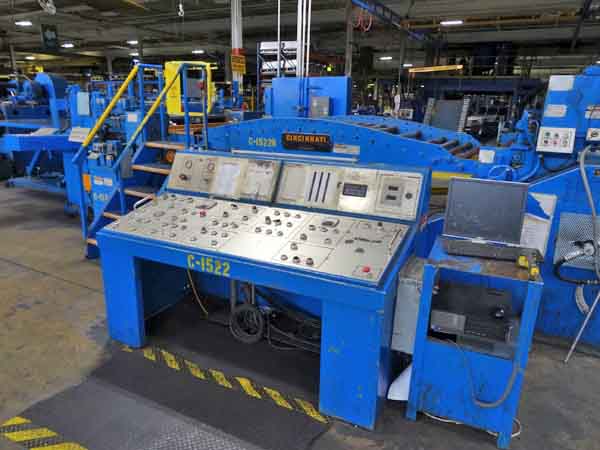 60 x .075 x 20,000 Lb CINCINNATI Cut-To-Length Line, 12' Stacker